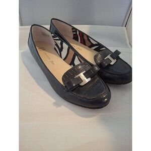 ANNE KLEIN Akjaren Women's Manmade Upper Navy Comfort Shoes Size 10 M